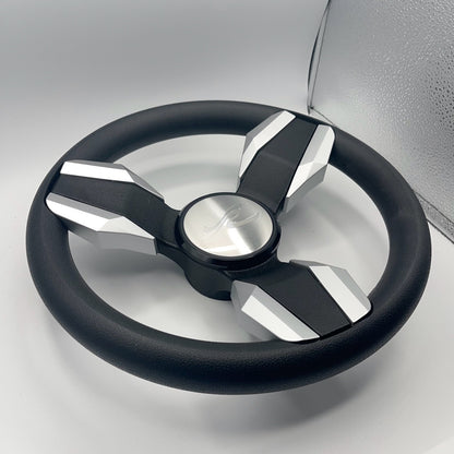 Collina Boat Steering Wheel Brushed Inserts - Keyed ONLY