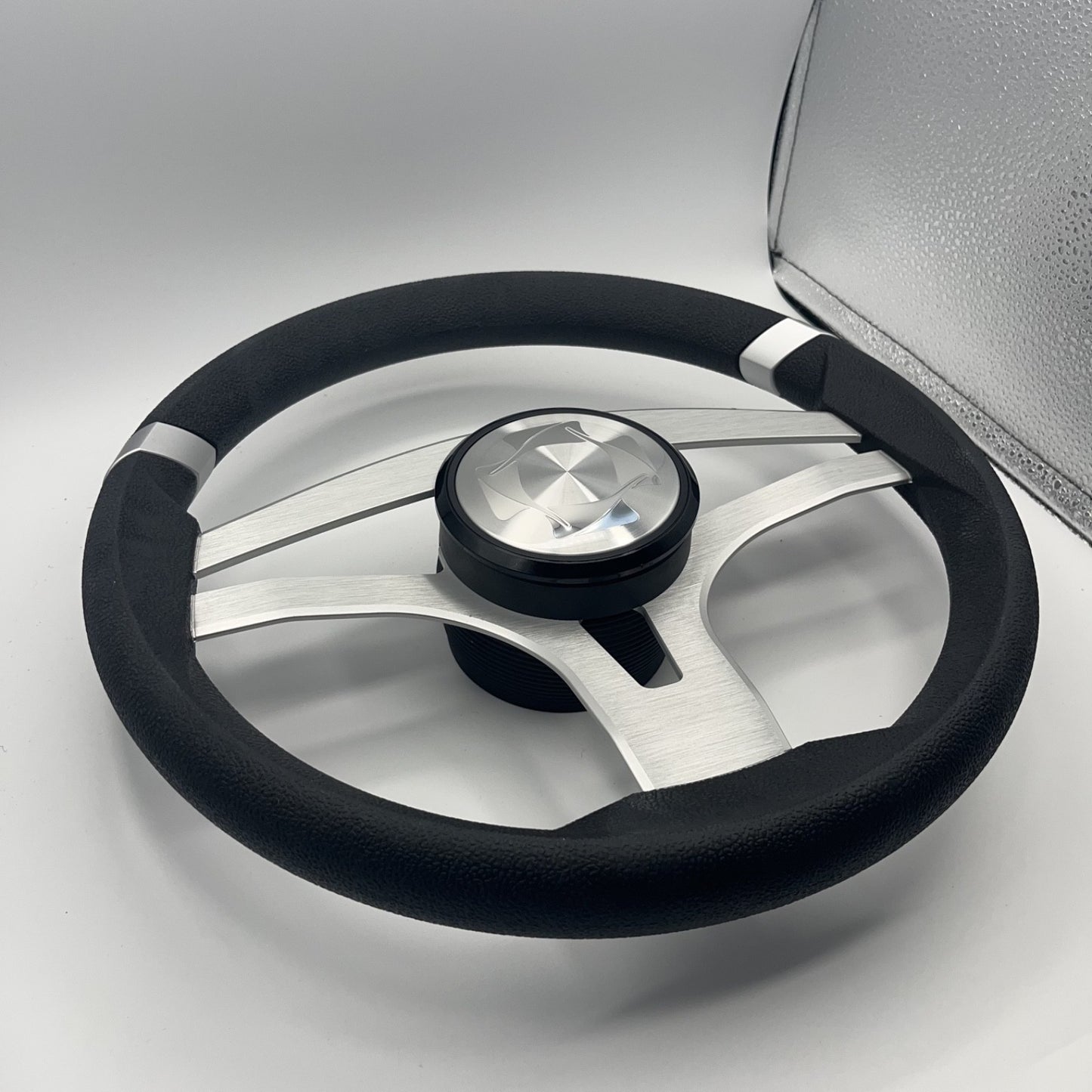 Badia Boat Steering Wheel Brushed Aluminum Spokes | Stingray
