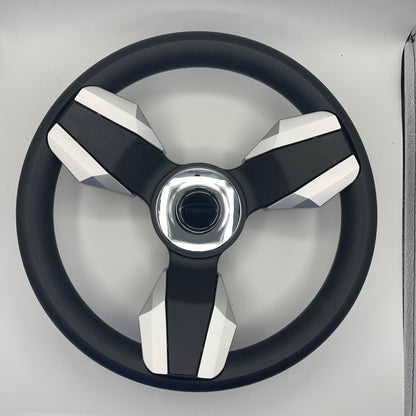 Collina Boat Steering Wheel Brushed Inserts - Keyed ONLY