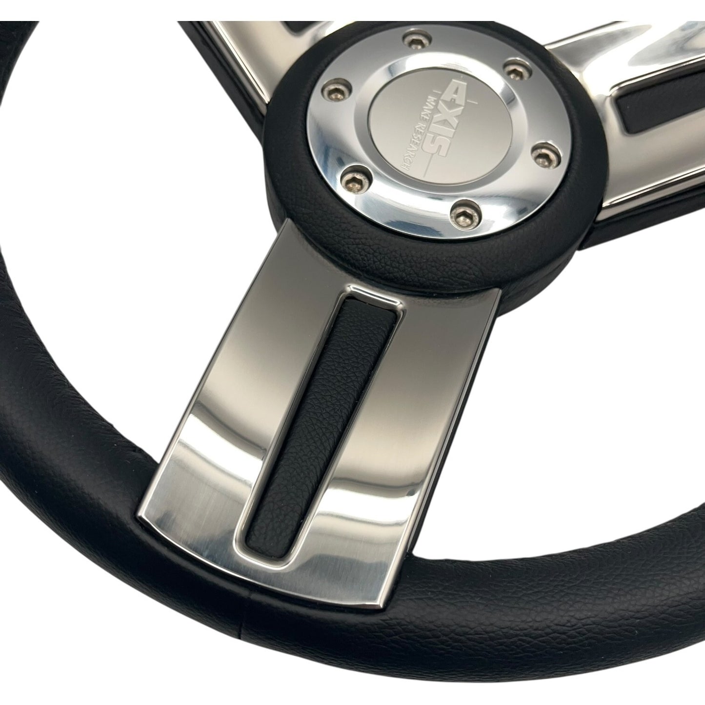 Gussi Italia Marine Steering Wheel Stainless Steel Spokes Soft Touch Rim | Axis