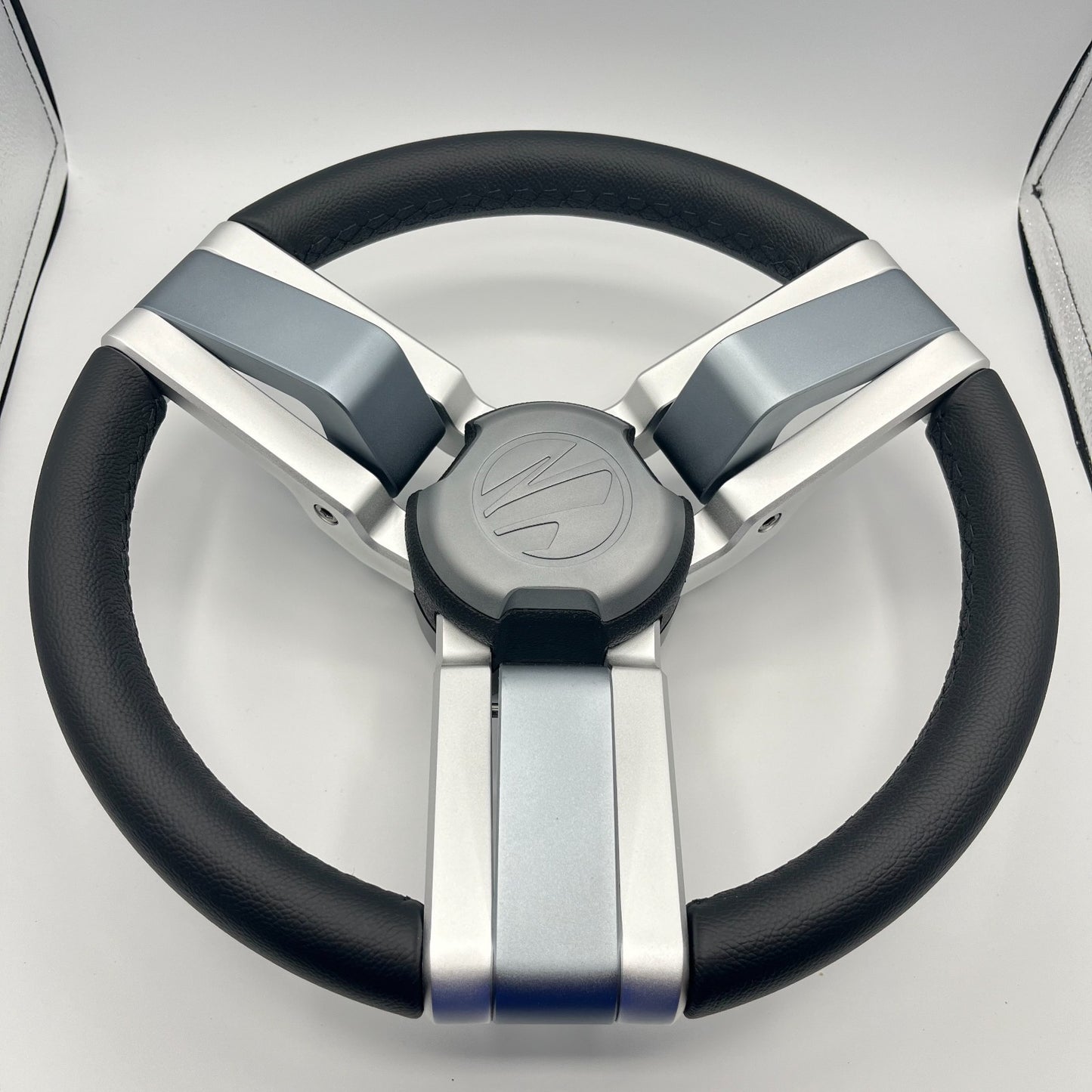 Gussi Italia Marine Steering Wheel Multi Color Gray Aluminum Wheel | Tige