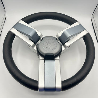 Gussi Italia Marine Steering Wheel Multi Color Gray Aluminum Wheel | Tige