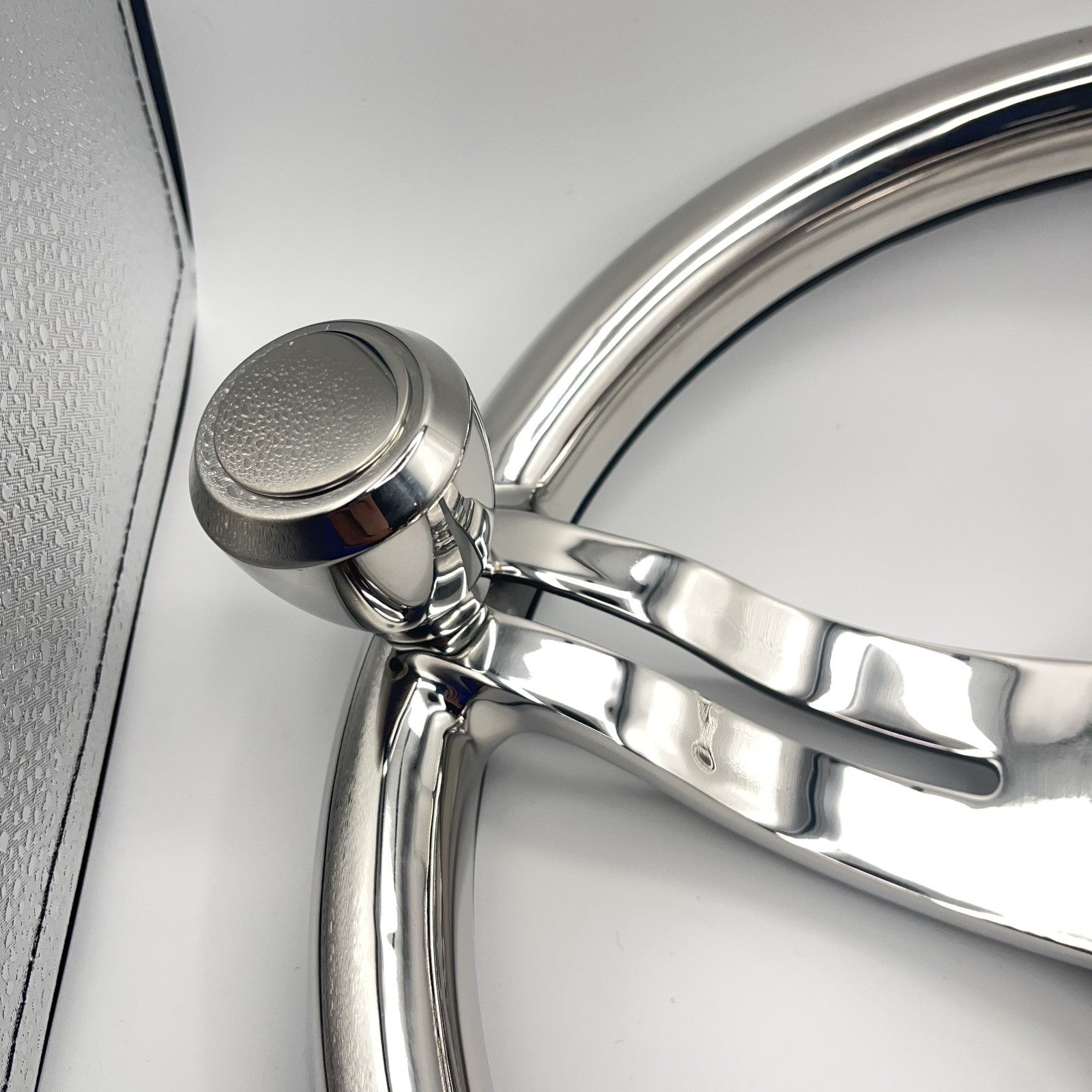 Cimbro Salt Water Boat Steering Wheel+Knob Polished Stainless Steel | Gussi
