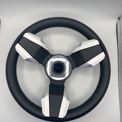 Collina Boat Steering Wheel Brushed Inserts - Keyed ONLY