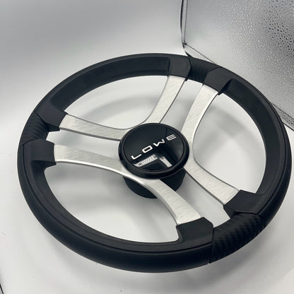 Benaco Boat Steering Wheel Brushed Aluminum Spokes | Lowe Boats
