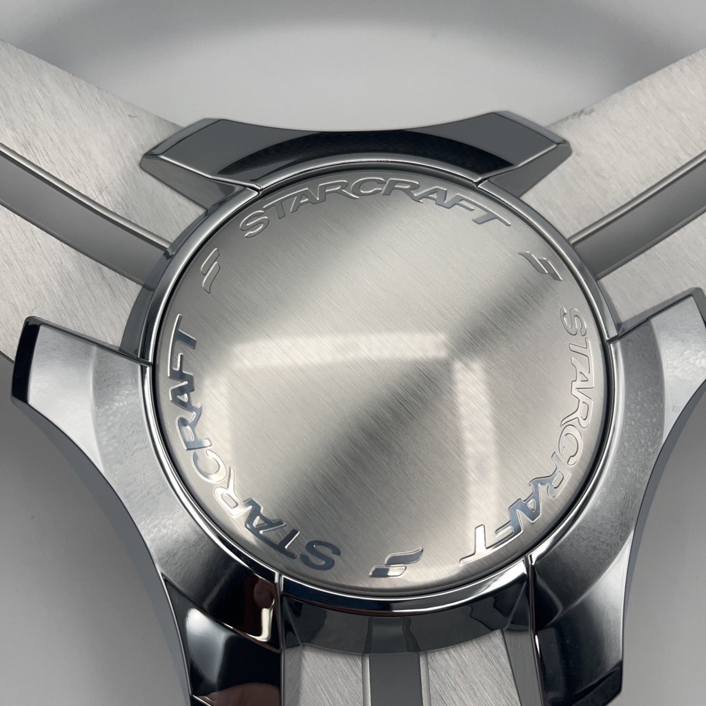 Model 15 Marine Steering Wheel Brushed Aluminum Spokes | Starcraft