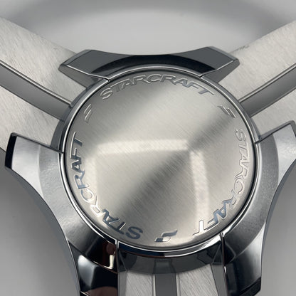 Model 15 Marine Steering Wheel Brushed Aluminum Spokes | Starcraft