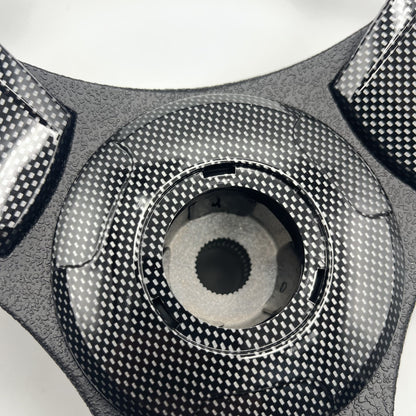 Model M13F Carbon Fiber Golf Cart Steering Wheel Fit CLUB CAR DS Carts