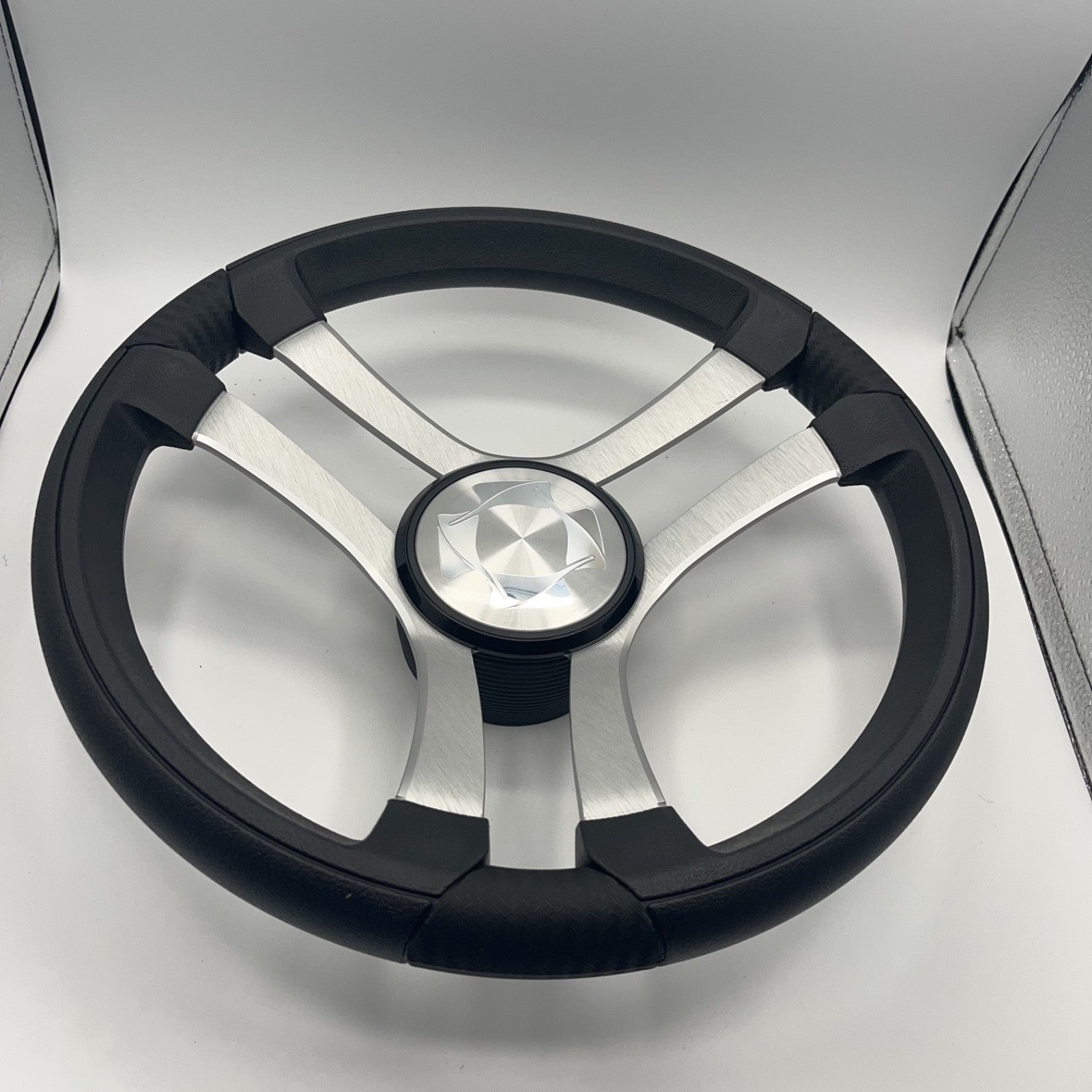 Benaco Boat Steering Wheel Brushed Aluminum Spokes | Stingray
