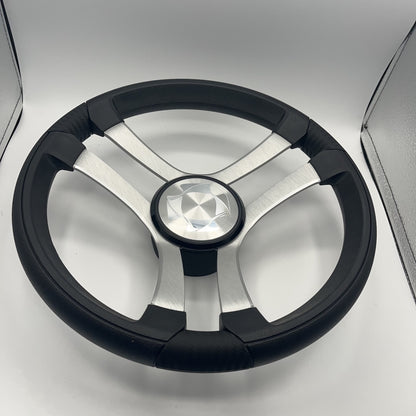 Benaco Boat Steering Wheel Brushed Aluminum Spokes | Stingray
