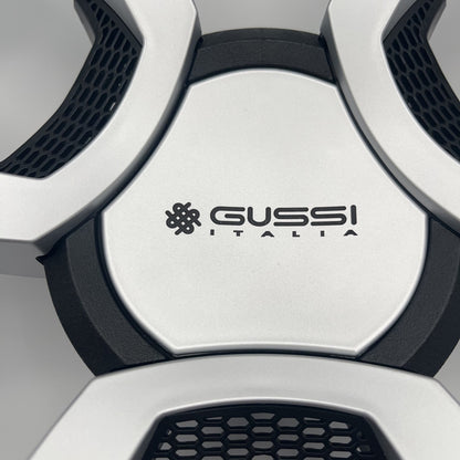 La Corte Boat Steering Wheel Silver Inserts | Gussi Italia Logo