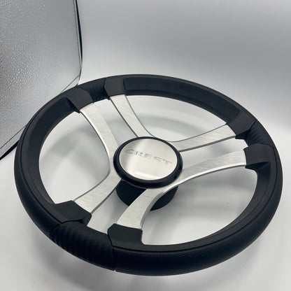 Benaco Boat Steering Wheel Brushed Aluminum Spokes | Crest Boats