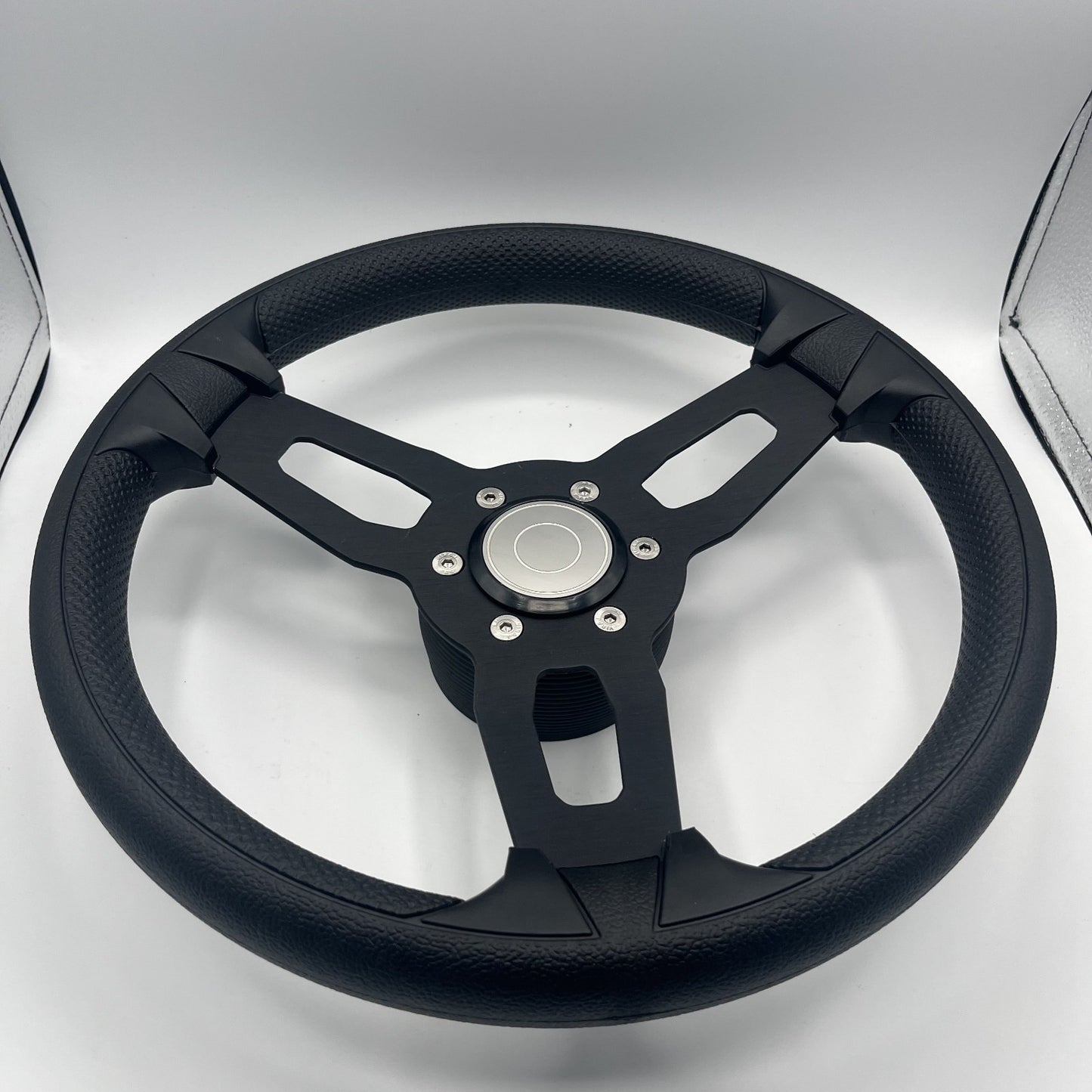 Gussi Italia Model 15 Steering Wheel Blk Brushed Alum Spokes | Target