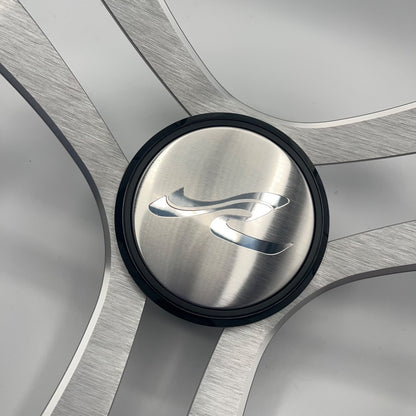 Benaco Boat Steering Wheel Brushed Aluminum Spokes | SeaRay Boats