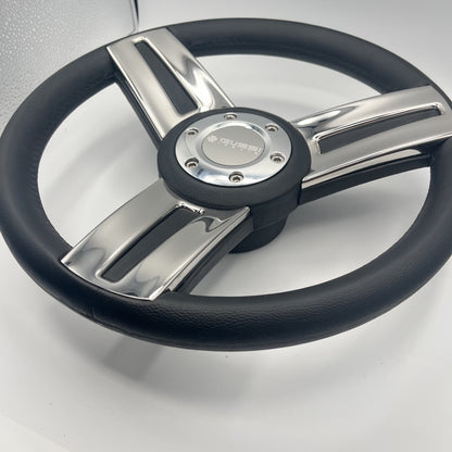 Gussi Italia Marine Steering Wheel Stainless Steel Spoke Soft Touch Rim | Gussi