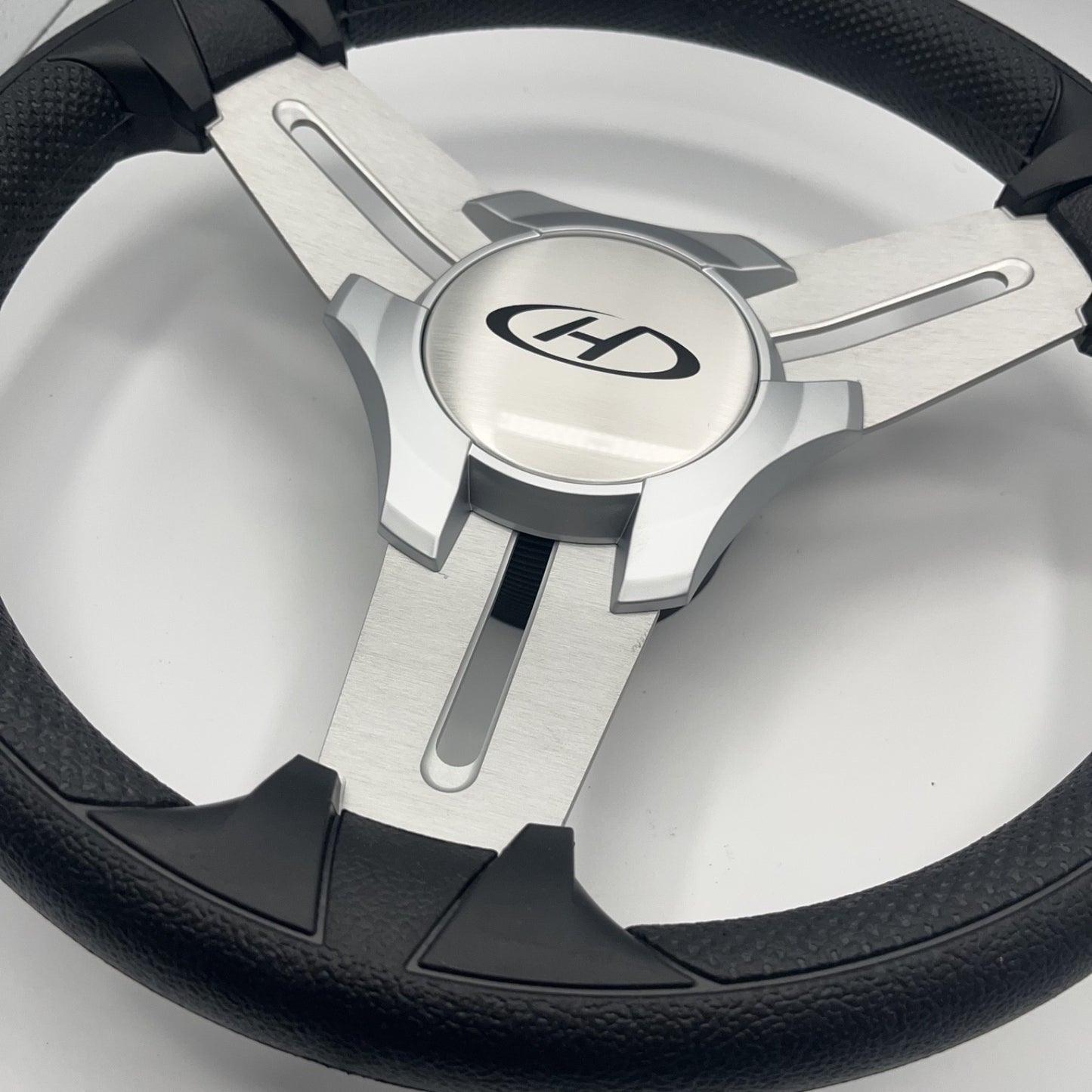 Model 15 Marine Steering Wheel Brushed Alum Spokes | HarrisKayote