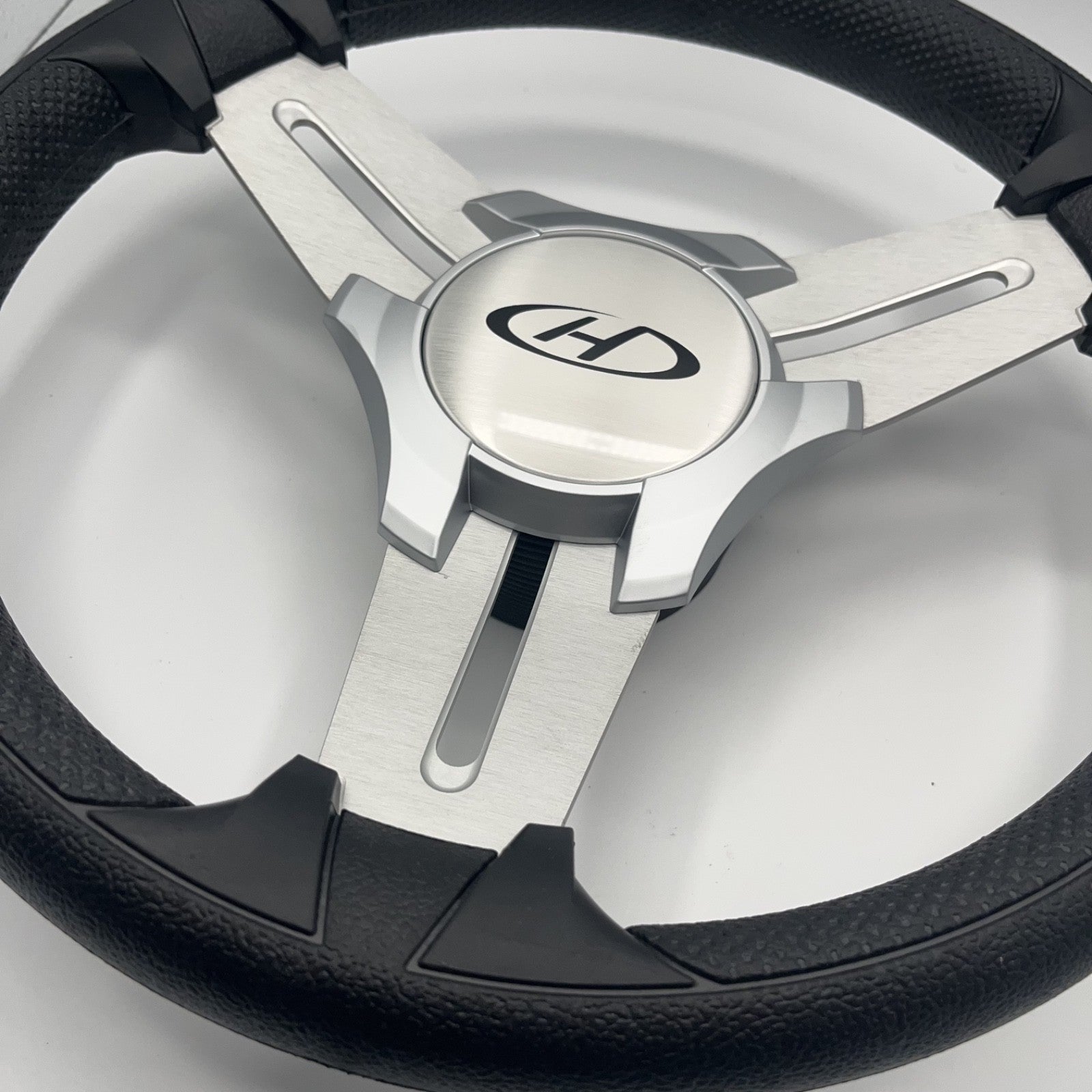 Model 15 Marine Steering Wheel Brushed Alum Spokes | HarrisKayote