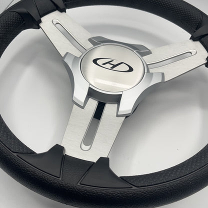 Model 15 Marine Steering Wheel Brushed Alum Spokes | HarrisKayote