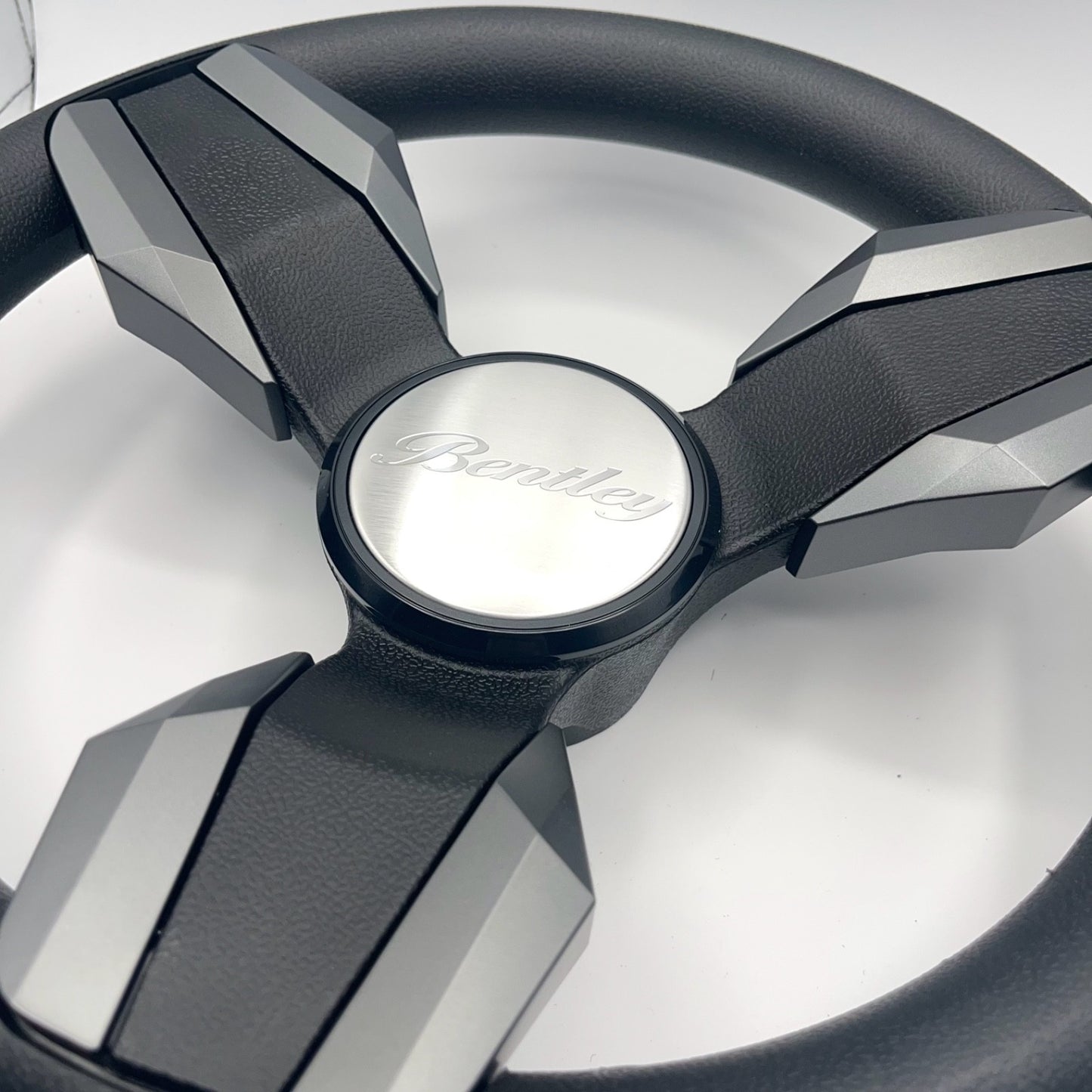 Collina Boat Steering Wheel Dark Gray Inserts - Bentley - Keyed ONLY