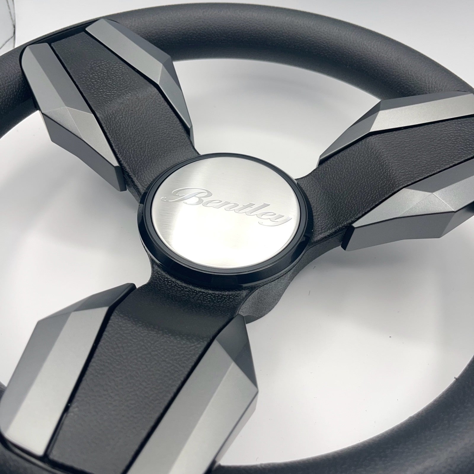 Collina Boat Steering Wheel Dark Gray Inserts - Bentley - Keyed ONLY