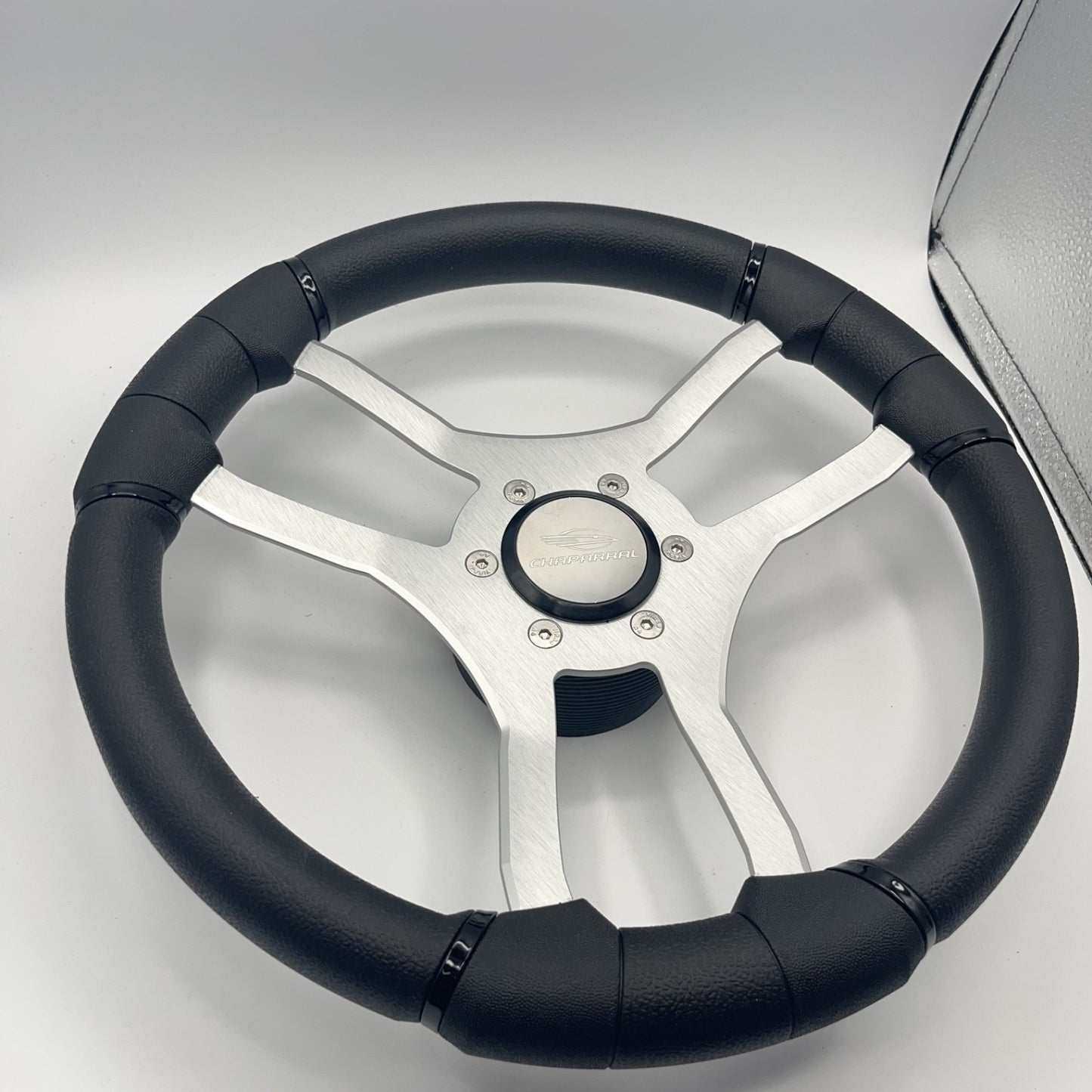Malera Boat Steering Wheel Brushed Aluminum Spokes | Chaparral Boats