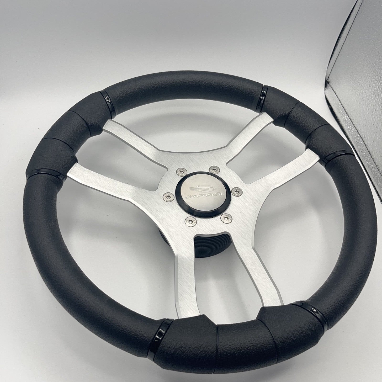 Malera Boat Steering Wheel Brushed Aluminum Spokes | Chaparral Boats