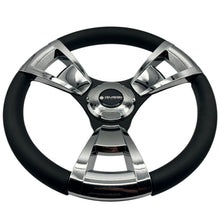 Model M13C Black & Chrome Steering Wheel fits all CLUB CAR DS Golf Carts