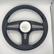 Badia Boat Steering Wheel Brushed Black Aluminum Spokes | Seastar Solutions
