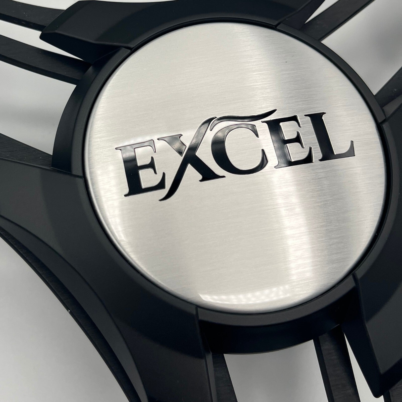 Verona Boat Steering Wheel Black Brushed Aluminum Spokes | Excel Boats