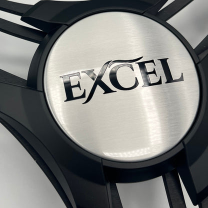 Verona Boat Steering Wheel Black Brushed Aluminum Spokes | Excel Boats