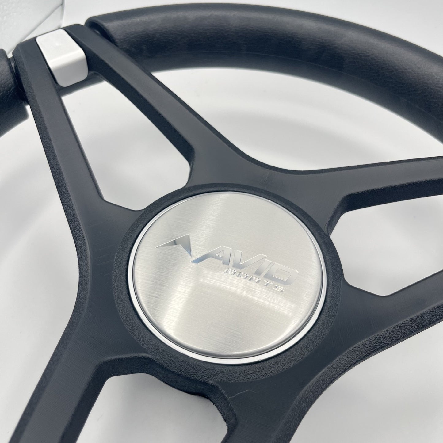 Molino Black w/Soft Touch Urethane Rim Boat Steering Wheel | Avid Boats