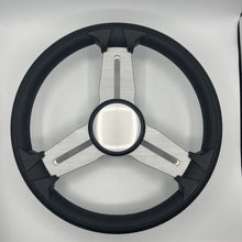 Model 15 Marine Steering Wheel Brush Alum Spokes | Silver Dome
