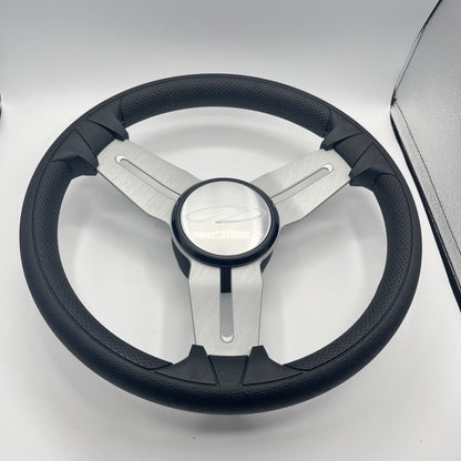 Model 15 Marine Steering Wheel Brush Alum Spokes | Regal Boats Logo