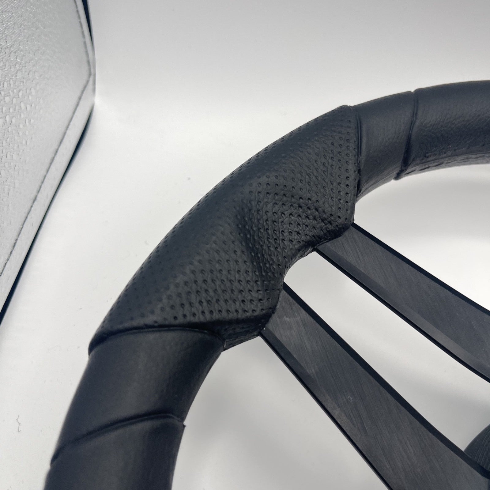 Molinara Marine Steering Wheel Black Brushed Alum Spokes | SeaRay Boats