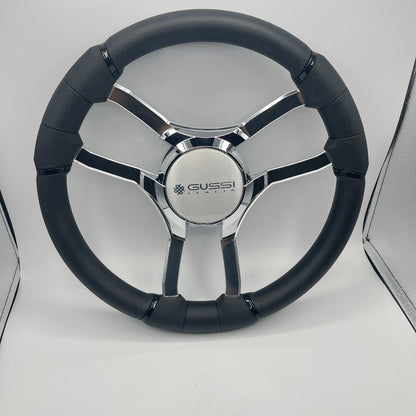 Malera Boat Steering Wheel Chrome Spokes | Gussi Italia