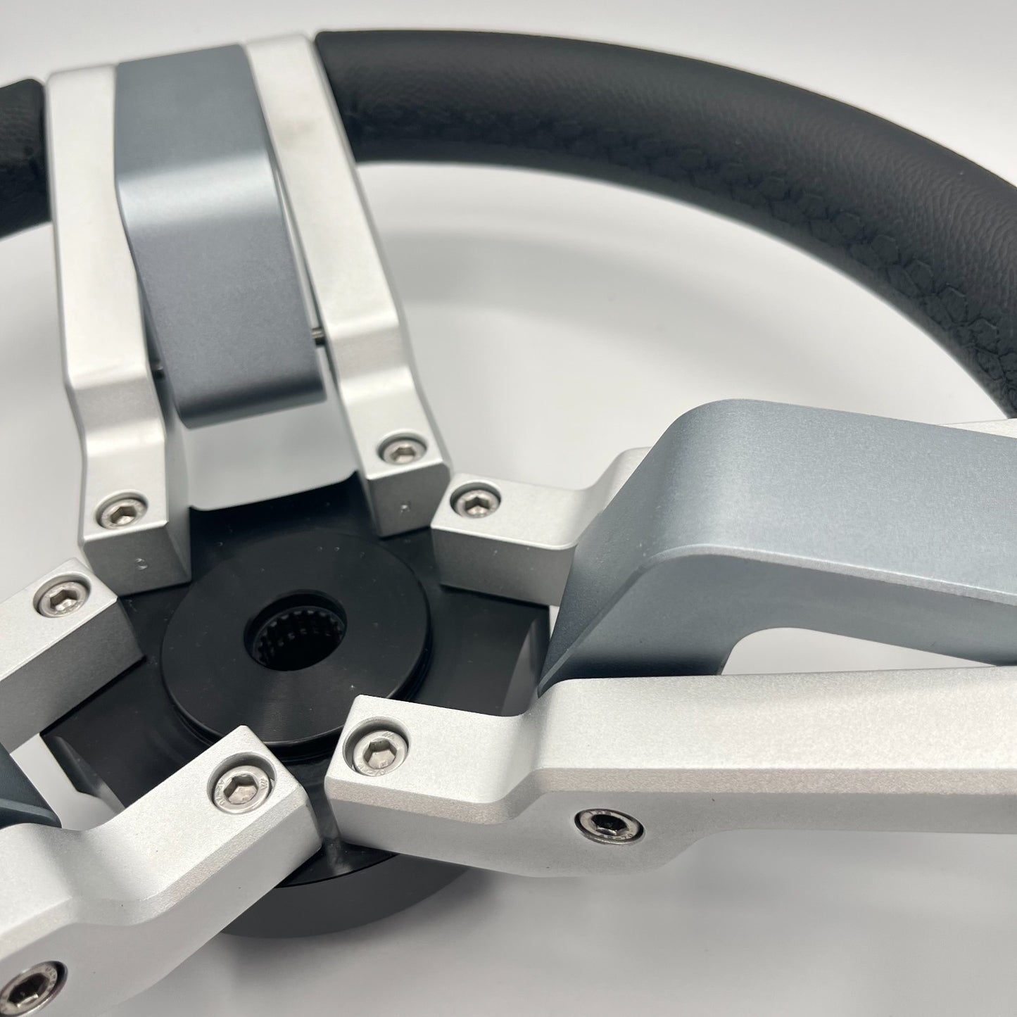 Gussi Italia Marine Steering Wheel Multi Color Gray Aluminum Wheel | Tige