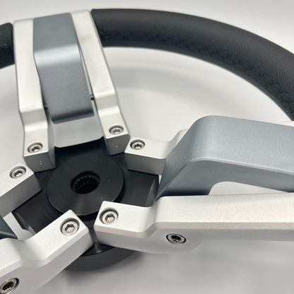Gussi Italia Marine Steering Wheel Multi Color Gray Aluminum Wheel | Tige
