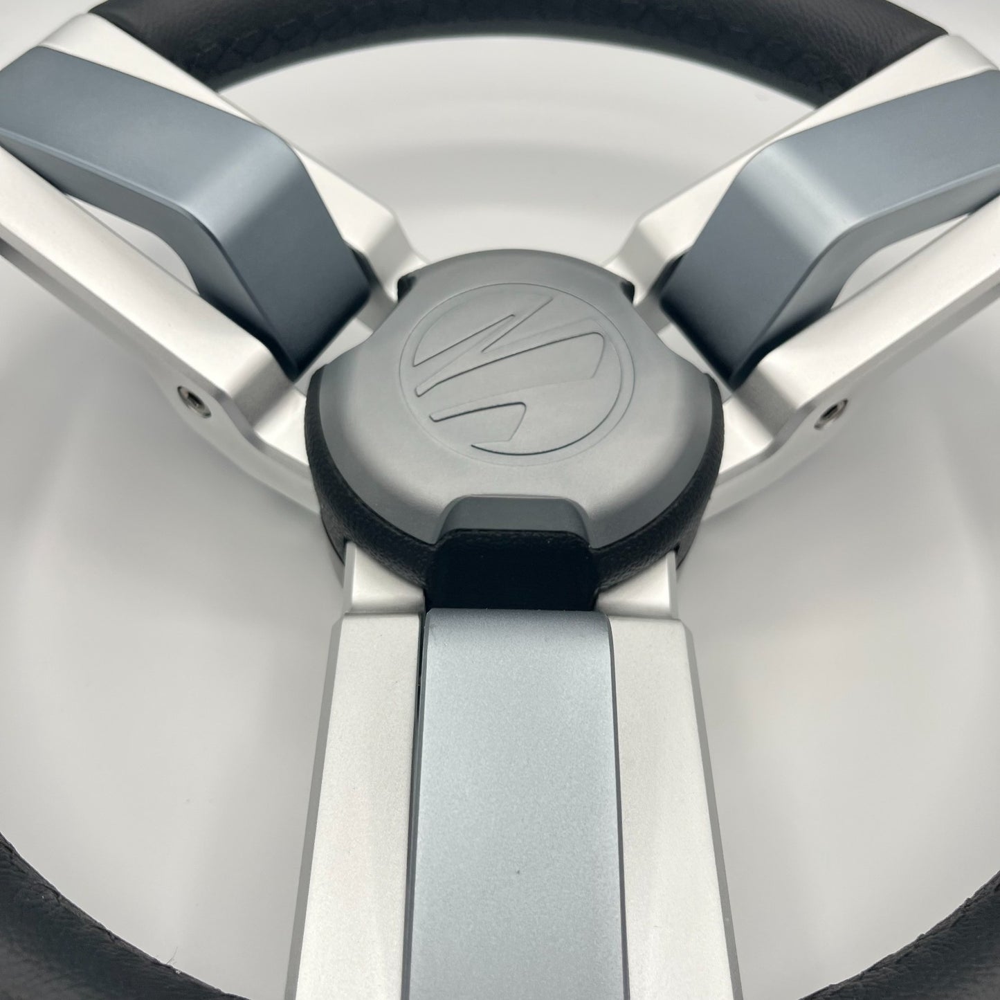 Gussi Italia Marine Steering Wheel Multi Color Gray Aluminum Wheel | Tige