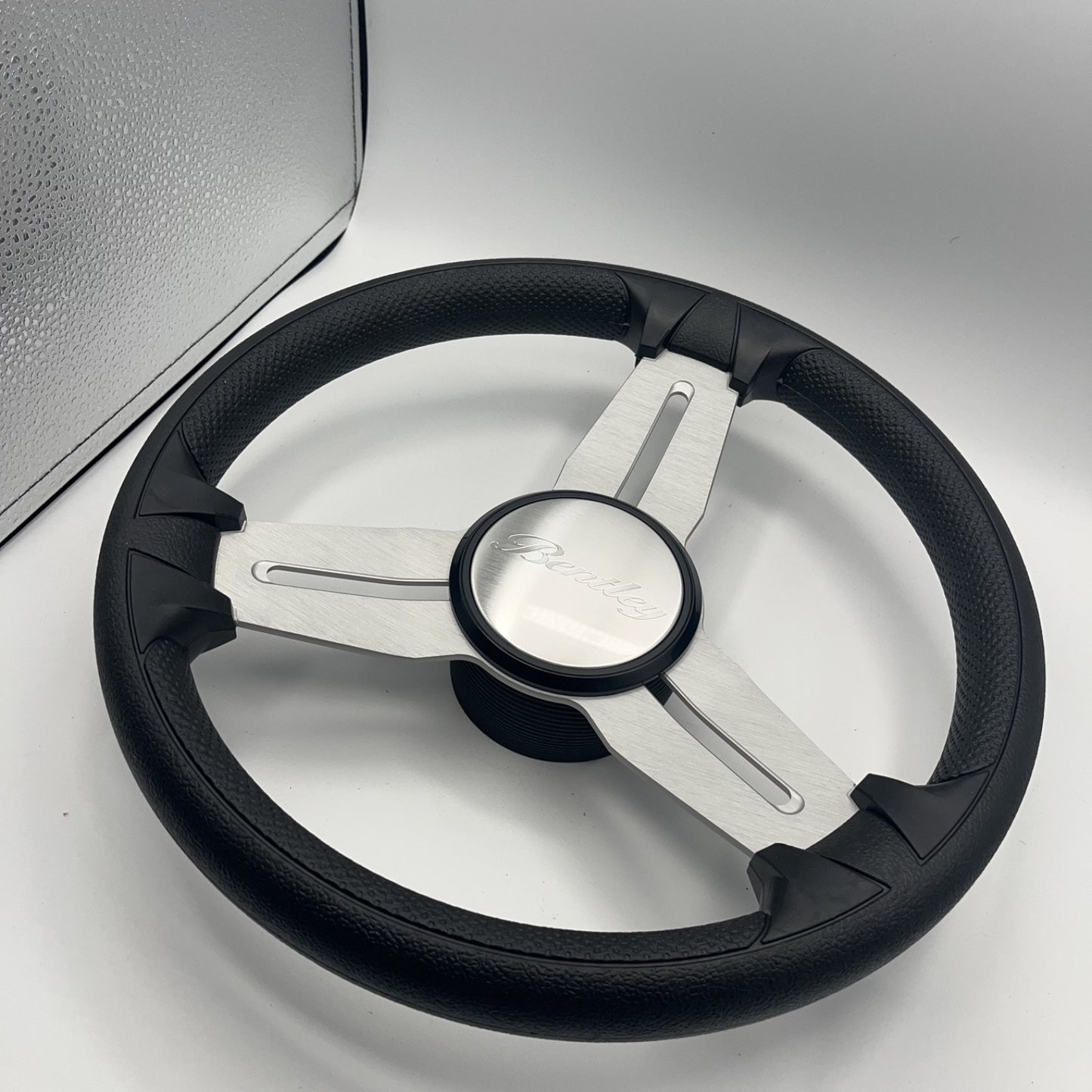 Model 15A Marine Steering Wheel Brushed Alum Spokes | Bentley Boats