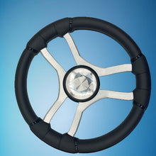 Malera Boat Steering Wheel Brushed Aluminum Spokes | Stingray