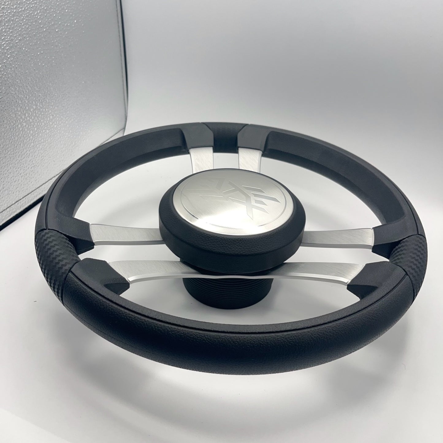 Benaco Boat Steering Wheel Brushed Aluminum Spokes | ATX Boats
