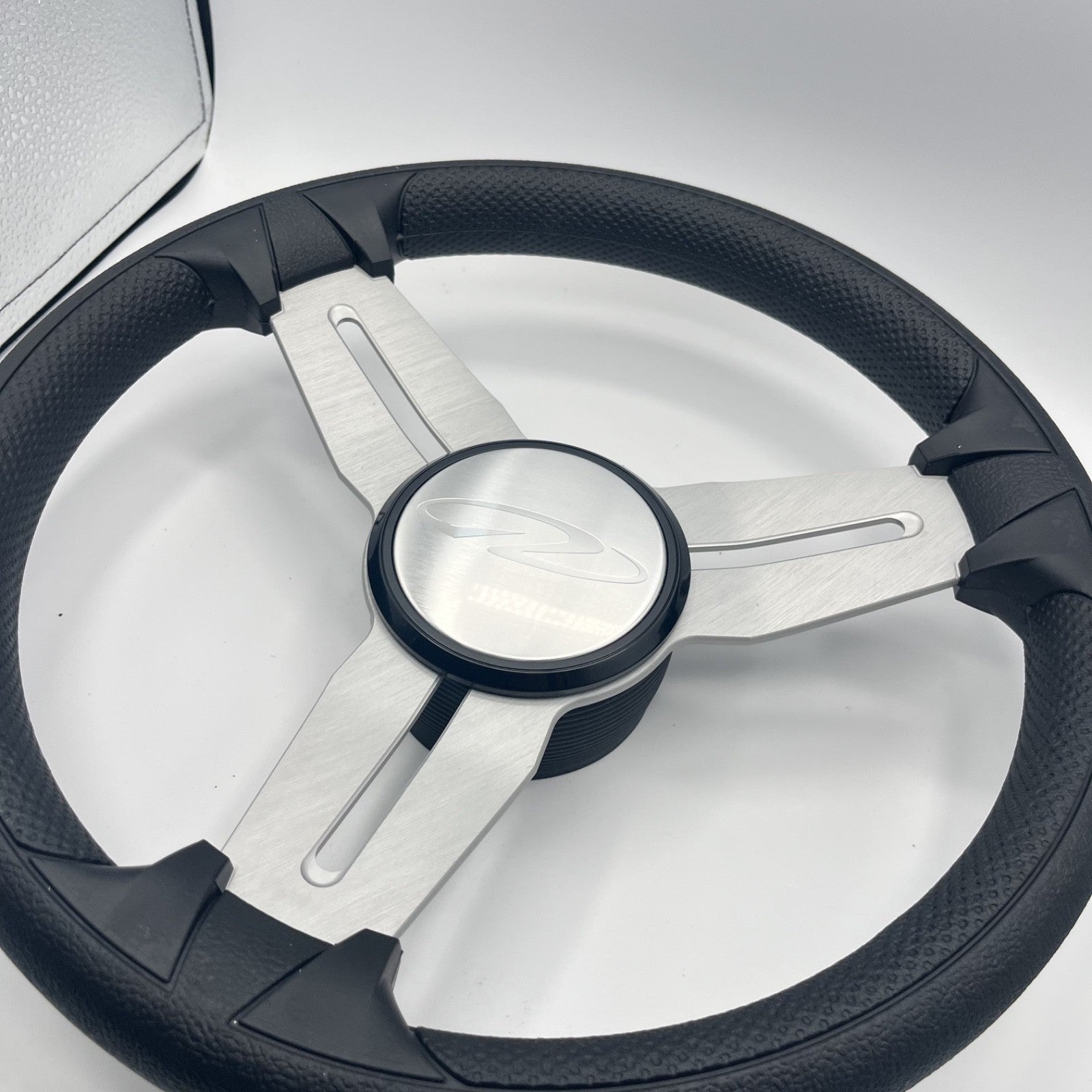 Model 15 Marine Steering Wheel Brush Alum Spokes | Regal Boats Logo
