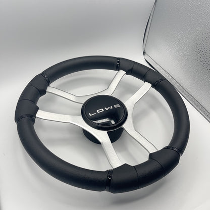 Malera Boat Steering Wheel Brushed Aluminum Spokes | Lowe Boats