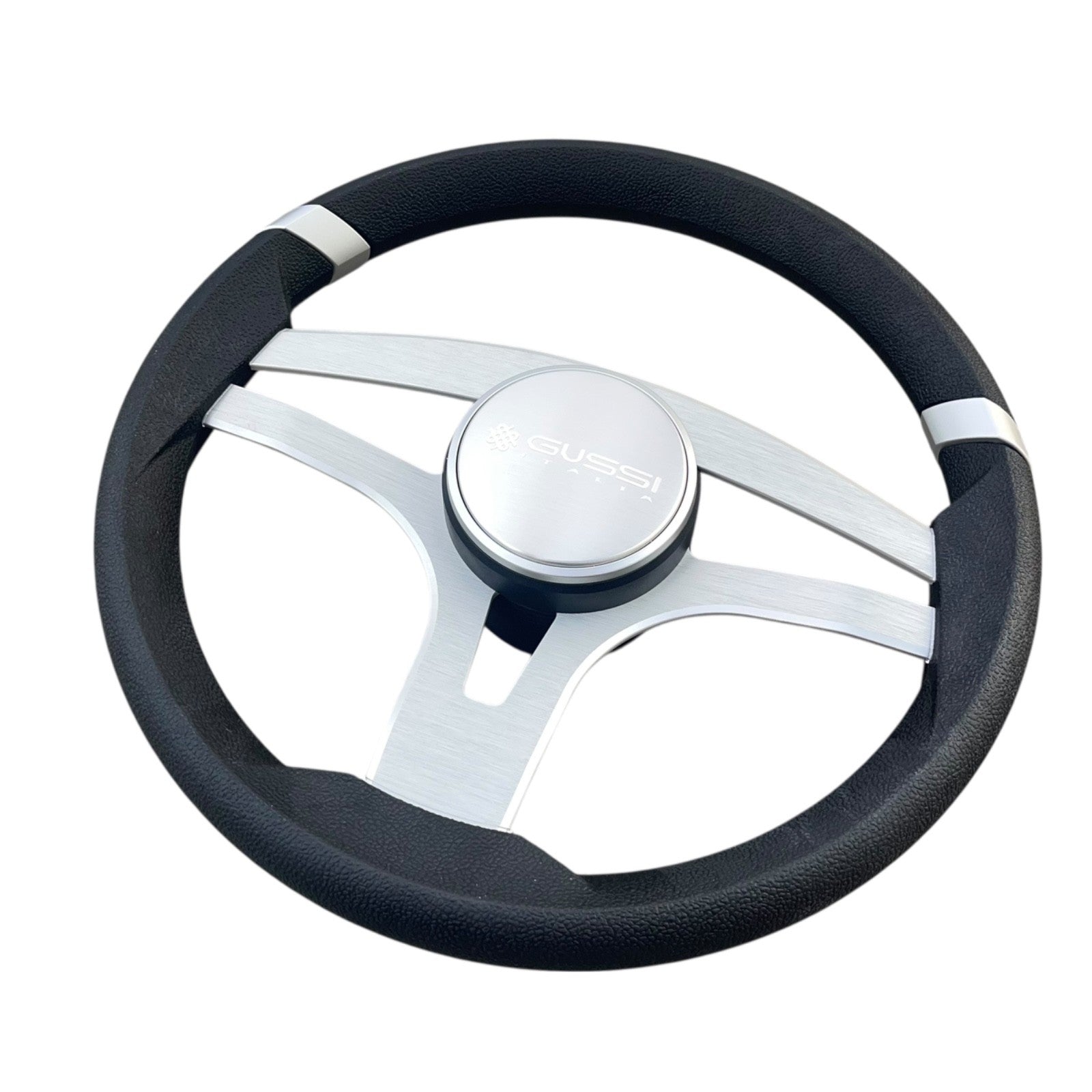 Badia Boat Steering Wheel Brushed Aluminum Spokes