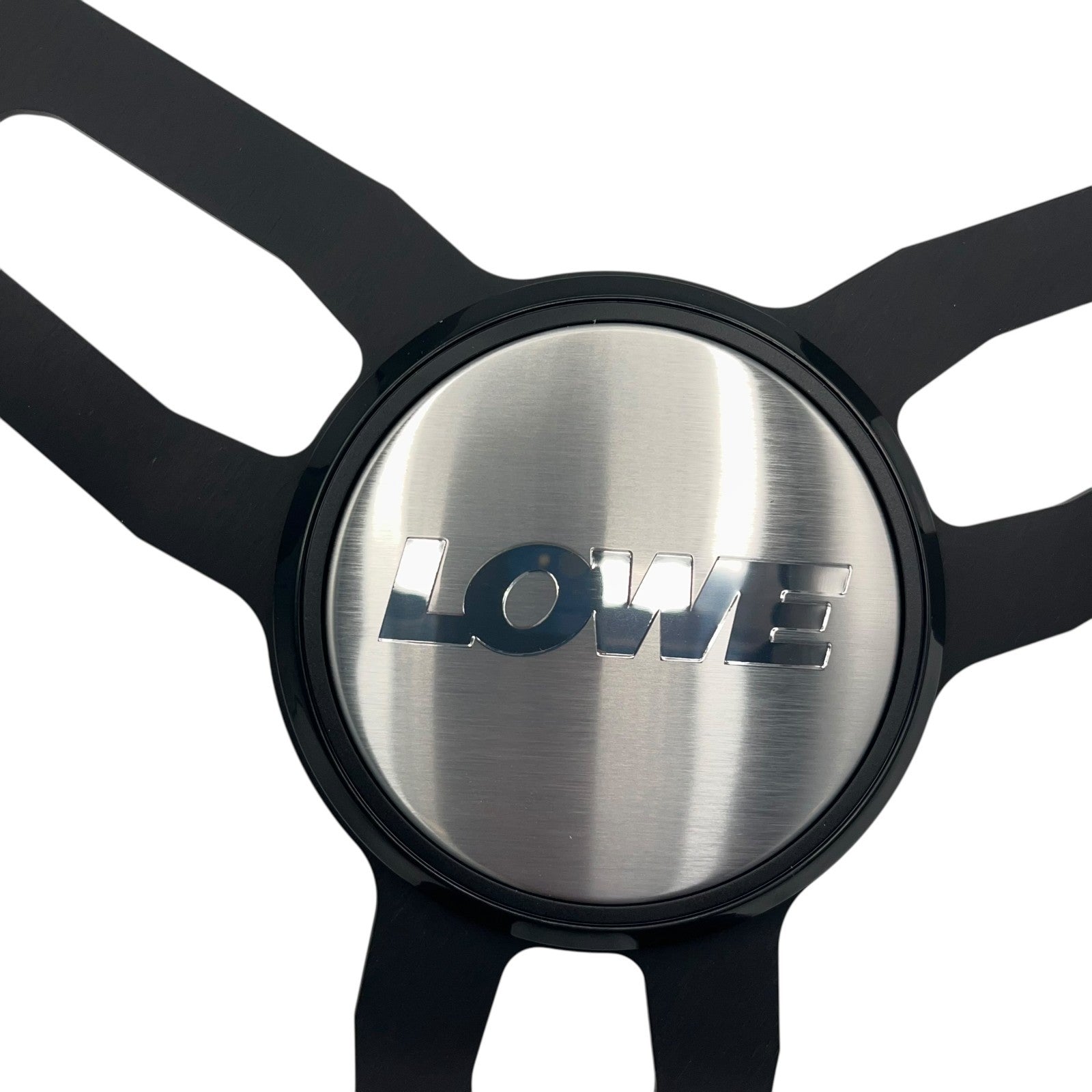 Model 15 Marine Steering Wheel Black Brushed Aluminum Spokes | Lowe