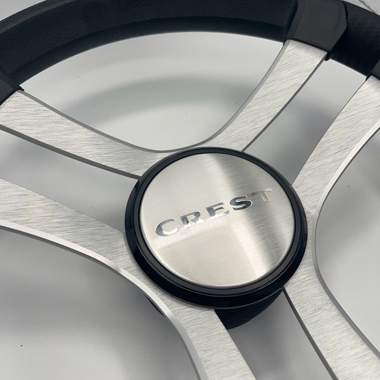Benaco Boat Steering Wheel Brushed Aluminum Spokes | Crest Boats