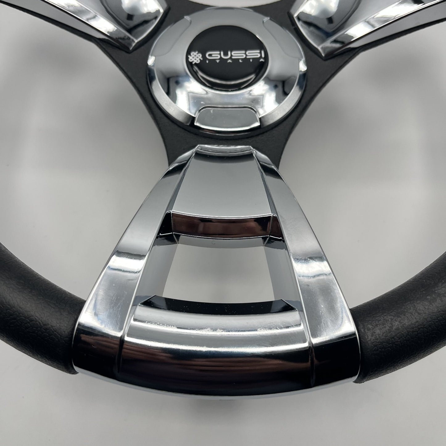 Model M13C Black & Chrome Steering Wheel fits E-Z-GO Golf Carts