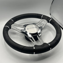 Verona Boat Steering Wheel Gray Brushed Aluminum Spokes | Gussi Italia