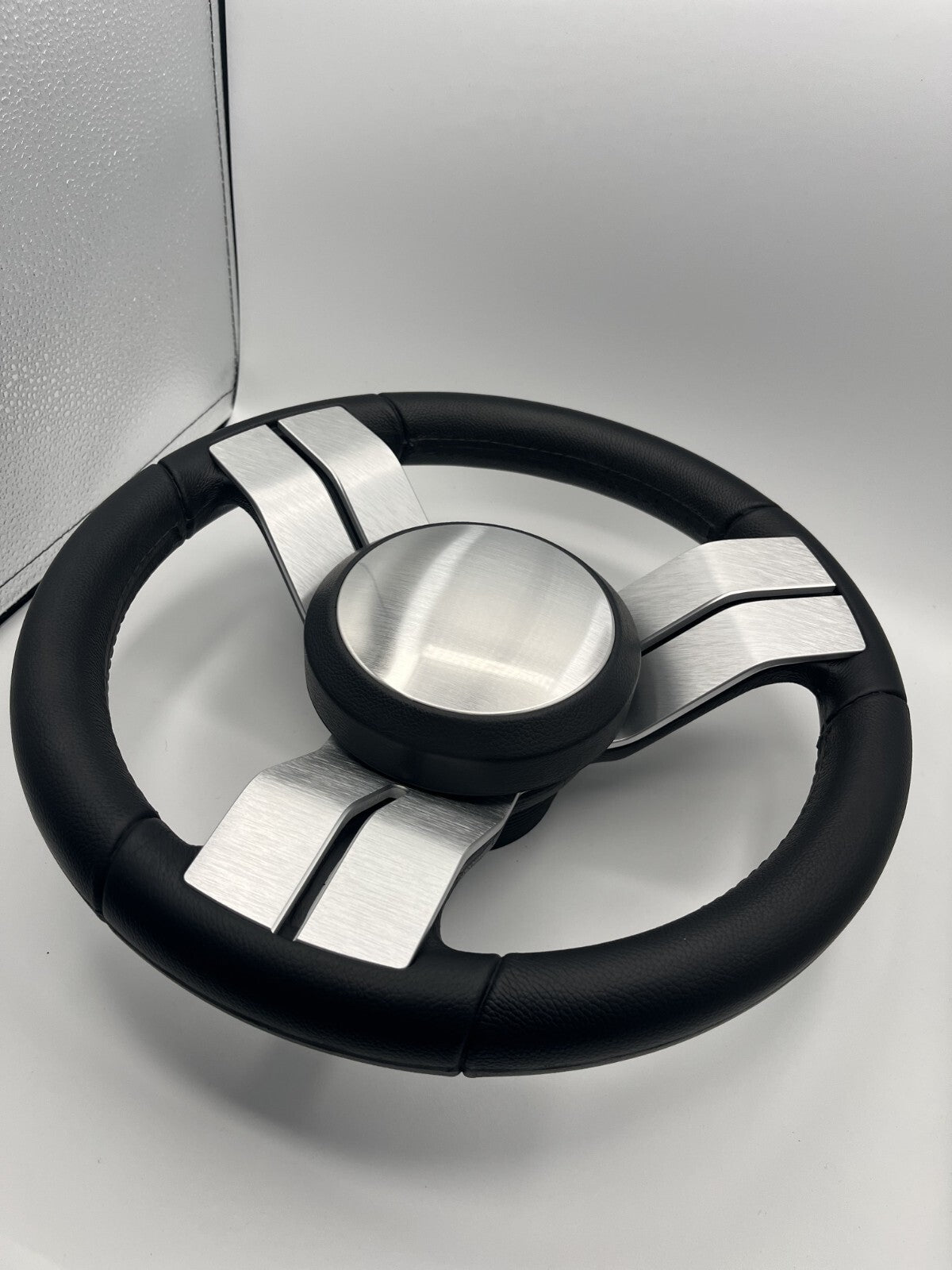 Model M703 Boat Steering Wheel with Brushed Dual Spokes/Center Cap