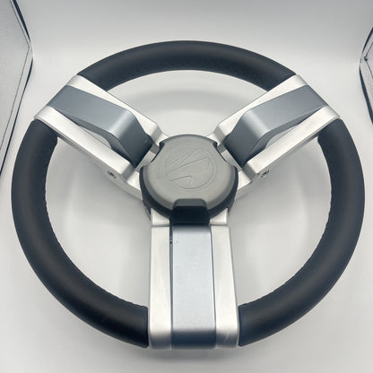 Gussi Italia Marine Steering Wheel Multi Color Gray Aluminum Wheel | Tige